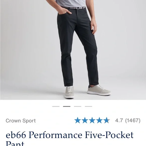 Peter Millar men’s Dark Blue Chinos, 36” x 32”